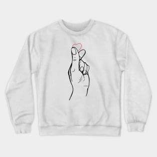 Korean gesture love Crewneck Sweatshirt